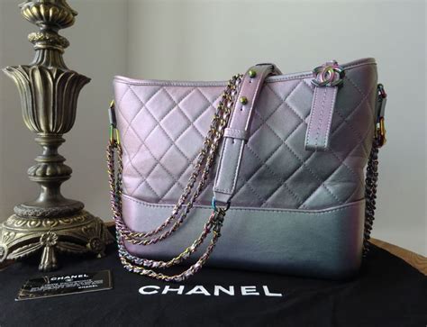 chanel purple iridescent bag